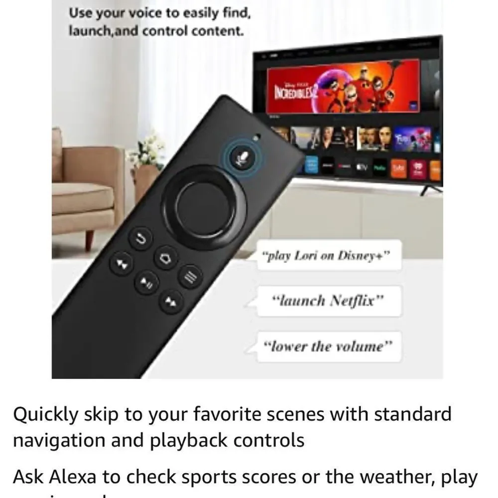 Amazon Replacement Voice Remote Control 2nd GEN DR49WK B Firee TV Cube Stick Box - Picture 9 of 12